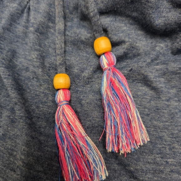 Soluna Swim Blue Cover-Up Dress Sleeveless Tassel Tie Women's Medium M - Picture 11 of 11